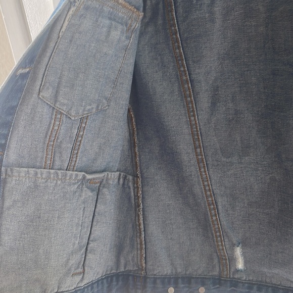Forever 21 Rock and Roll Jean Jacket women Small - Picture 4 of 4